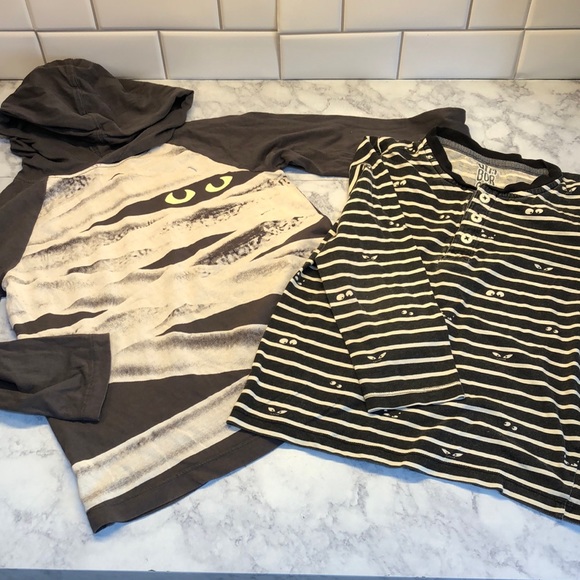 Little Boys Gymboree 2 LS Halloween Shirts - Picture 1 of 11